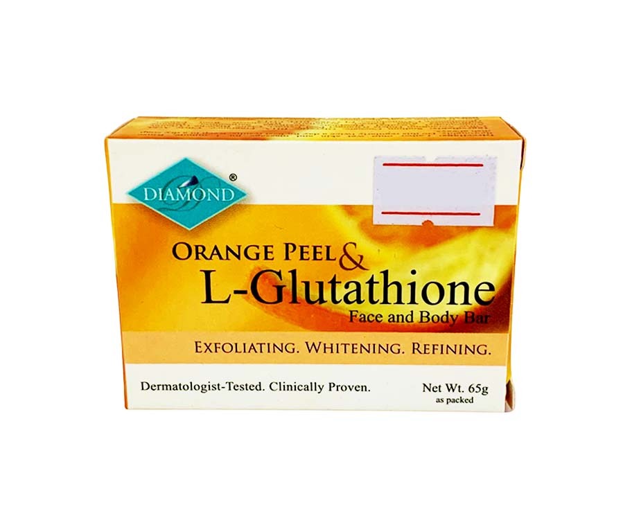 Diamond Orange Peel & L-Glutathione Face and Body Bar 65g